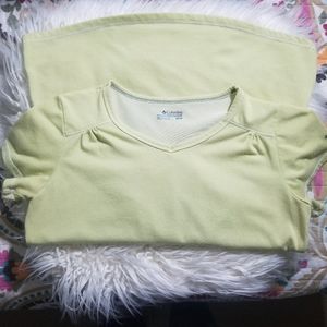 Columbia Women's Tee Shirt Light Lime Green